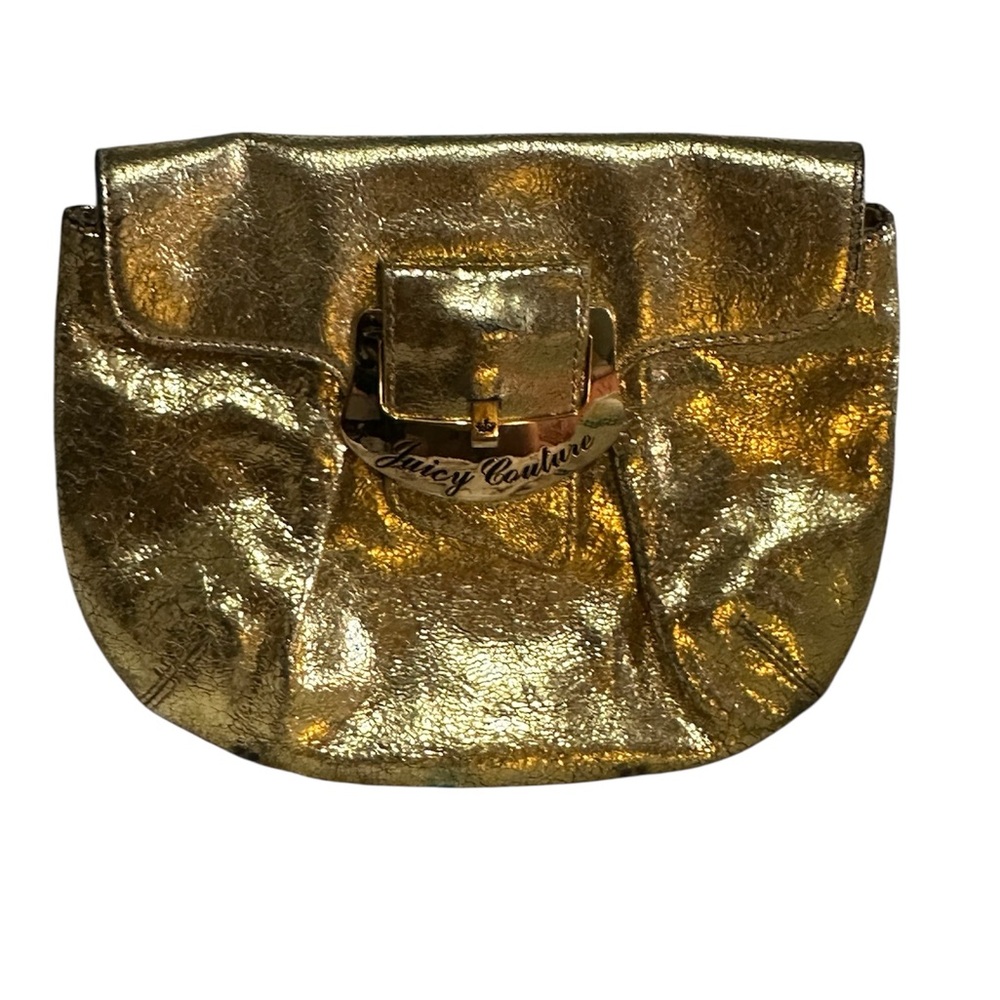 Juicy Couture Metallic Gold large clutch